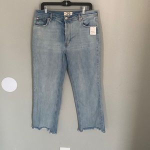 NWT Free People Mom Jeans w/ Button Fly